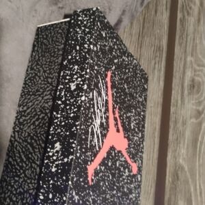 Jordan Athletic Shoes Box with Red and Black Design